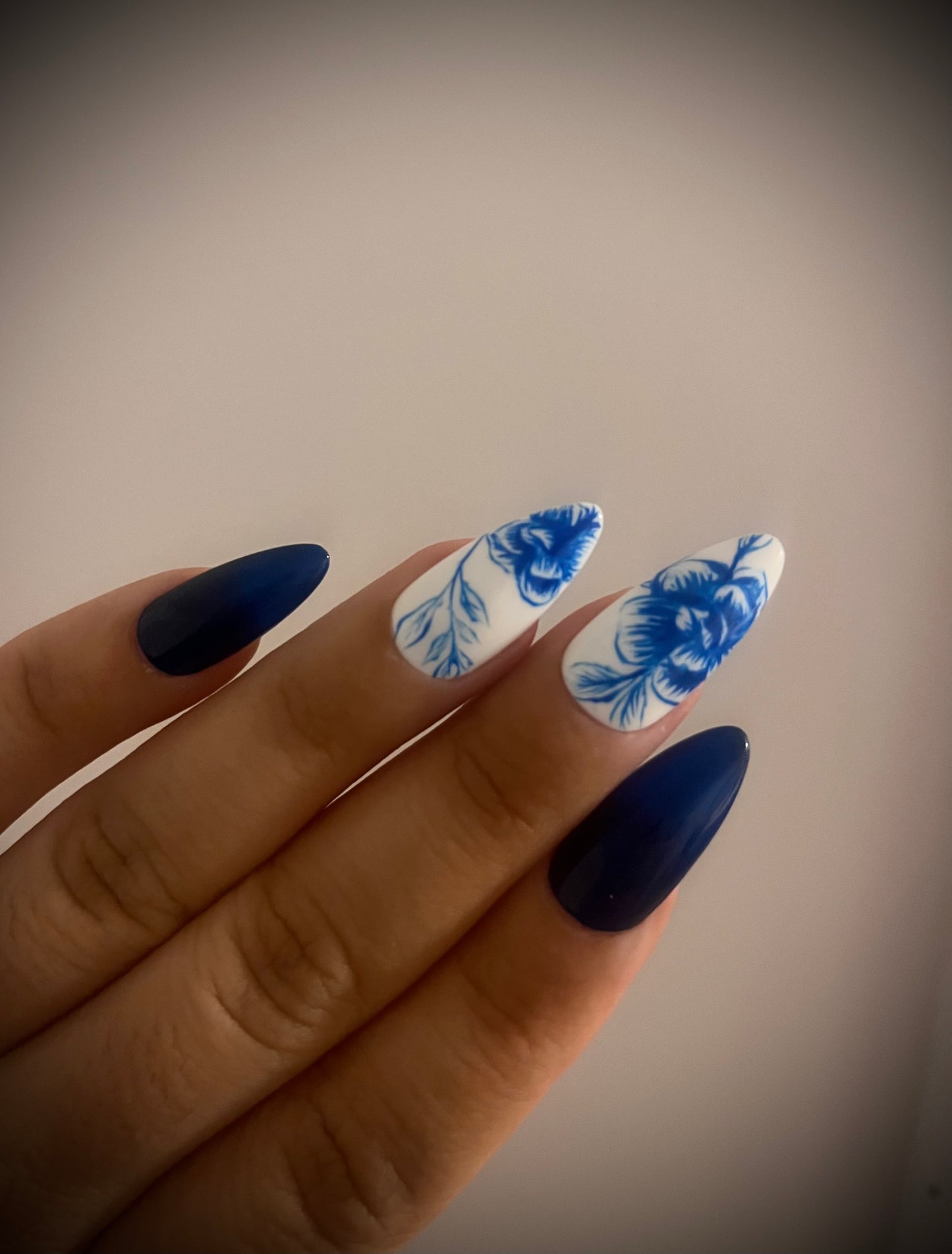 Blue Porcelain Flowers